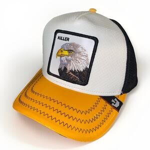 Goorin Bros The Farm Animal Trucker Exclusive THE CONCRETE KILLER BALD EAGLE EUC